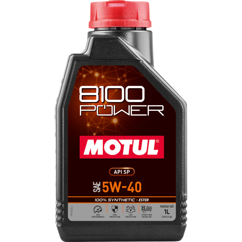 MOTUL 8100 POWER масло моторное (5W40/1 л.)