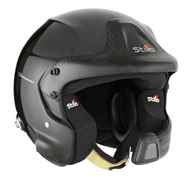 Stilo WRC DES CARBON PIUMA шлем для автоспорта (открытый)(гарн. WRC) (HANS), карбон, р-р 60