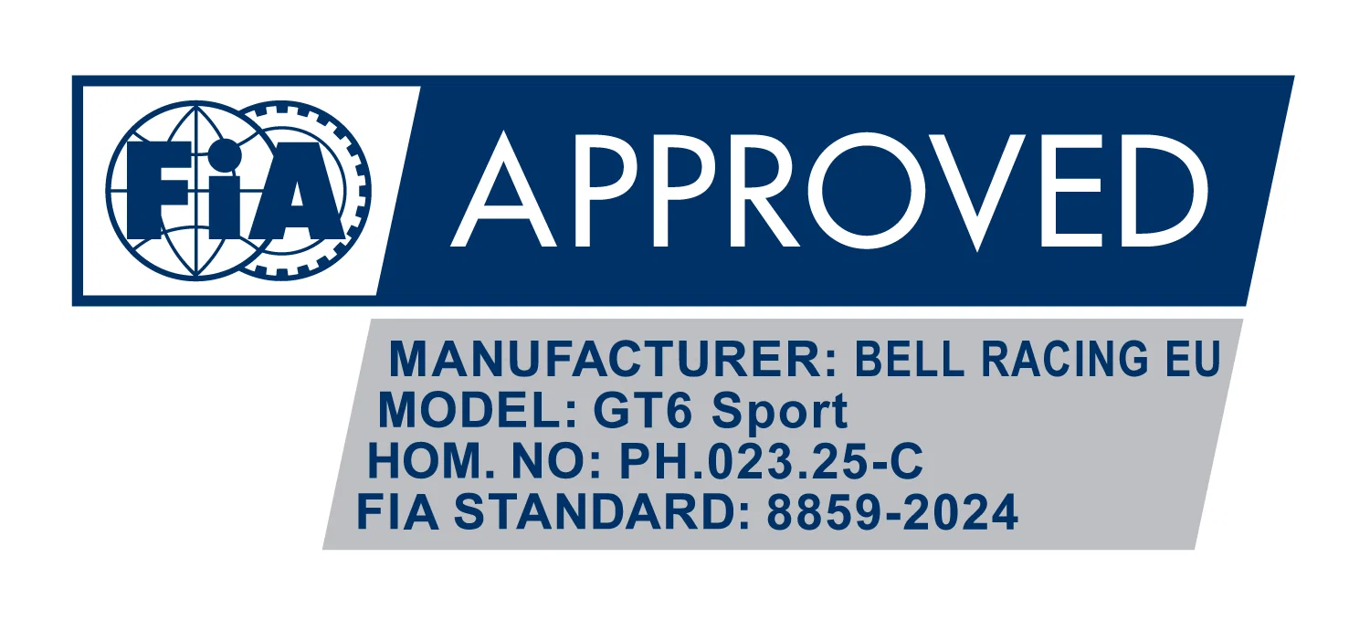 Bell GT6 SPORT шлем для автоспорта (подготовл. под HANS), M (58-59), белый