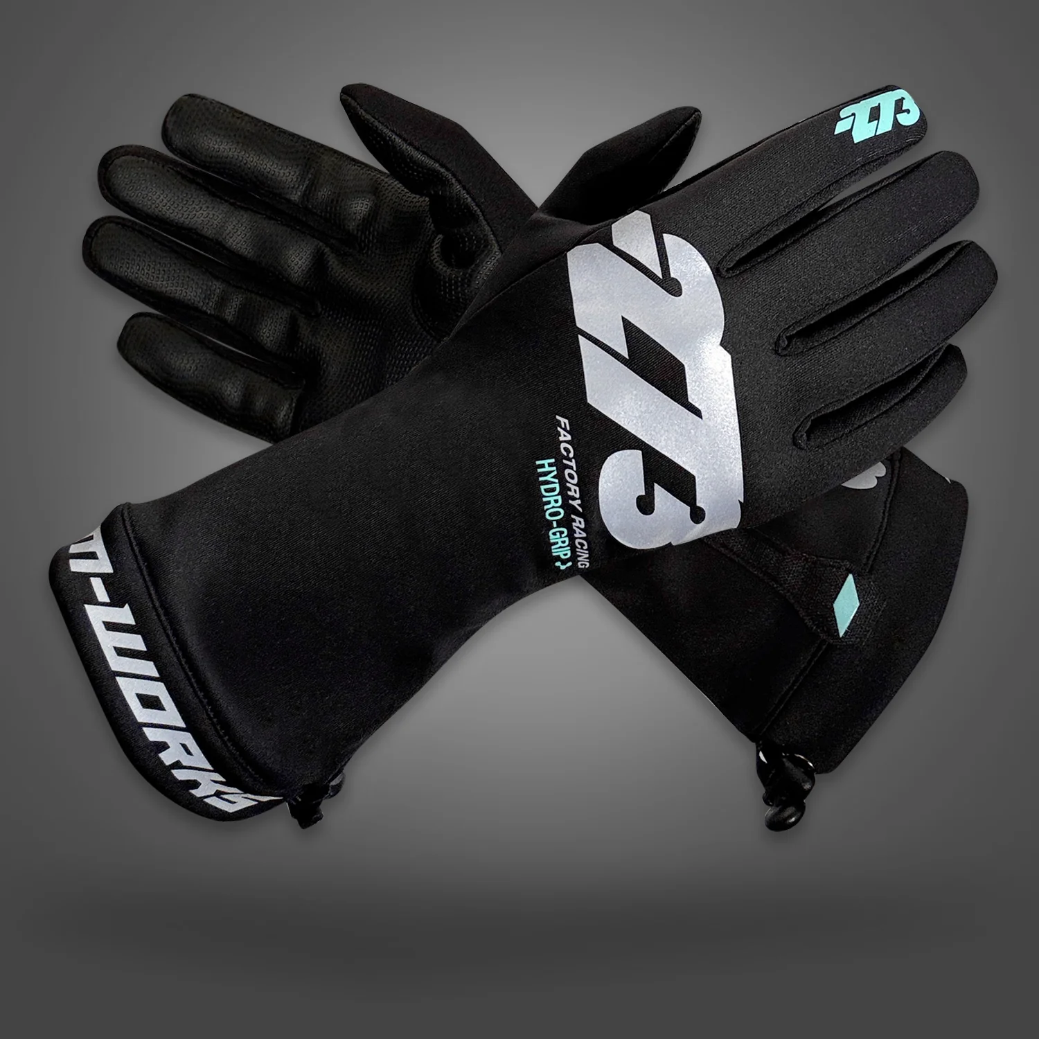 Minus273 HYDRO M-WORKS Дождевые перчатки для картинга, 2XS,чёрный
