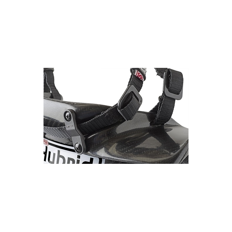 Simpson HYBRID PRO LITE защита головы и шеи (быстроразъемные), карбон, р-р L