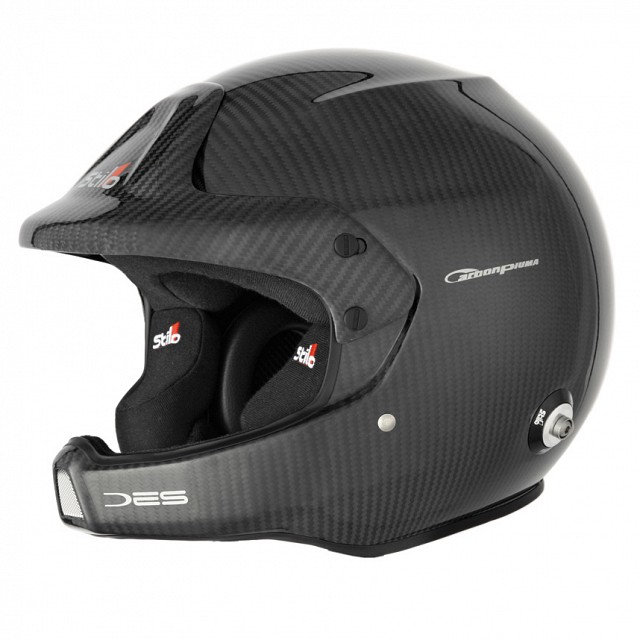 Stilo WRC DES CARBON PIUMA шлем для автоспорта (открытый)(гарн. WRC) (HANS), карбон, р-р 60