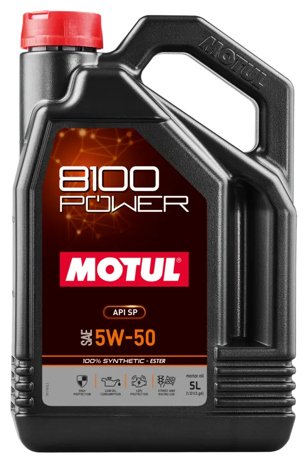 MOTUL 8100 POWER масло моторное (5W50/5 л.)