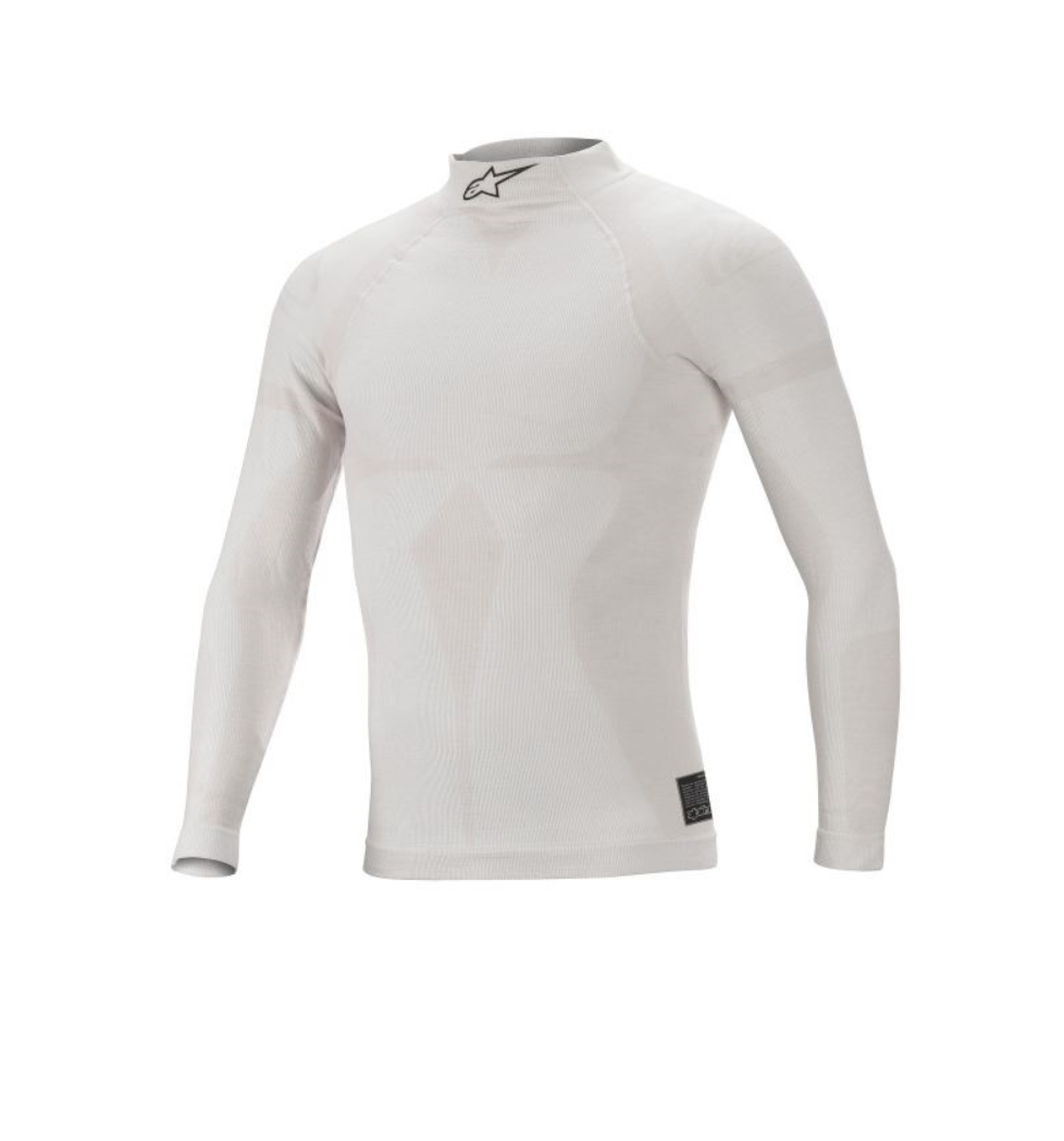 Alpinestars ZX EVO v2 майка для автоспорта, M/L, белый/серый