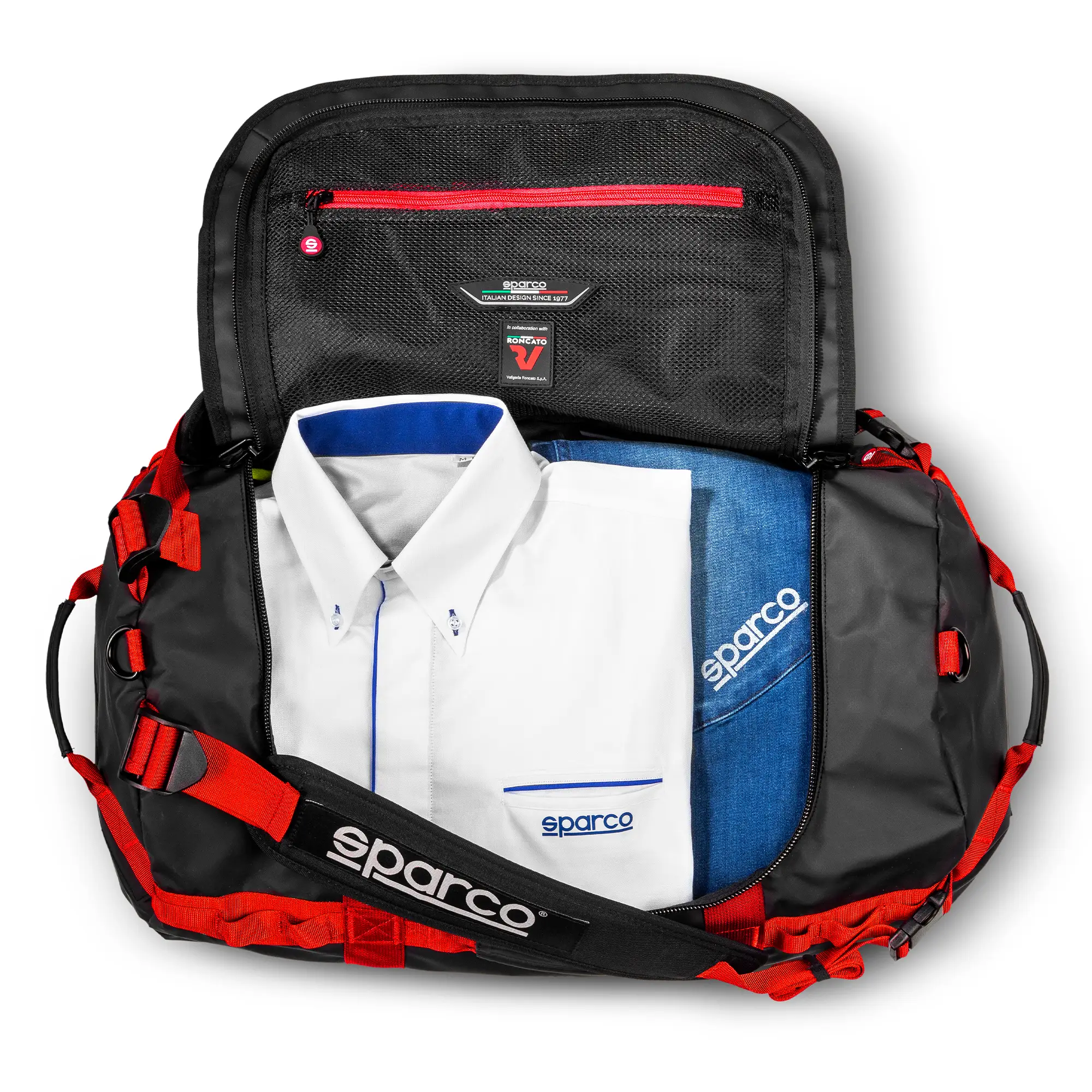 Sparco DAKAR S сумка-рюкзак (53Х32,5Х32,5 см., 60 л.), черный/красный