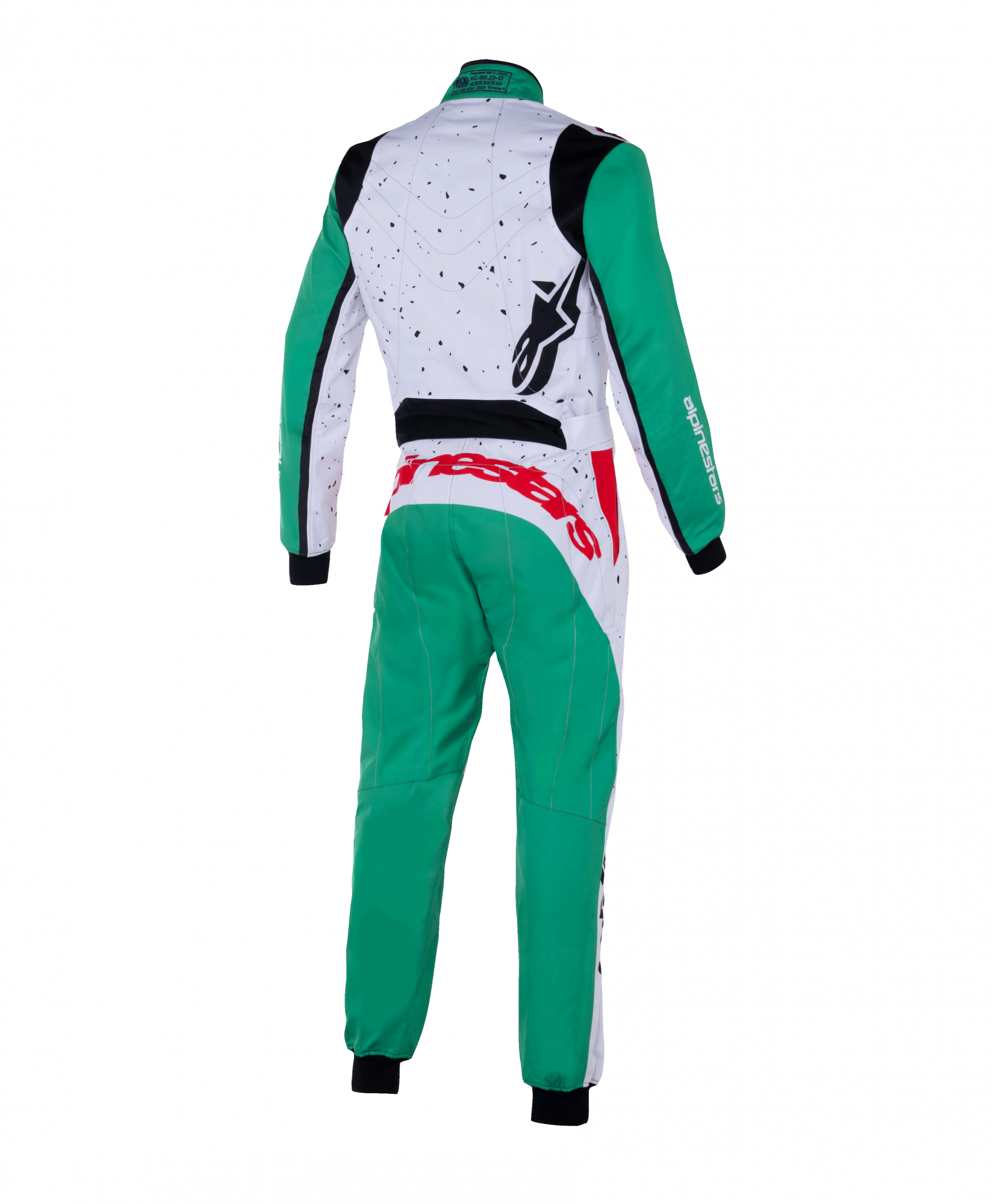 Alpinestars KMX-9 V3 GRAPHIC 6 комбинезон для картинга, 140, белый/зеленый