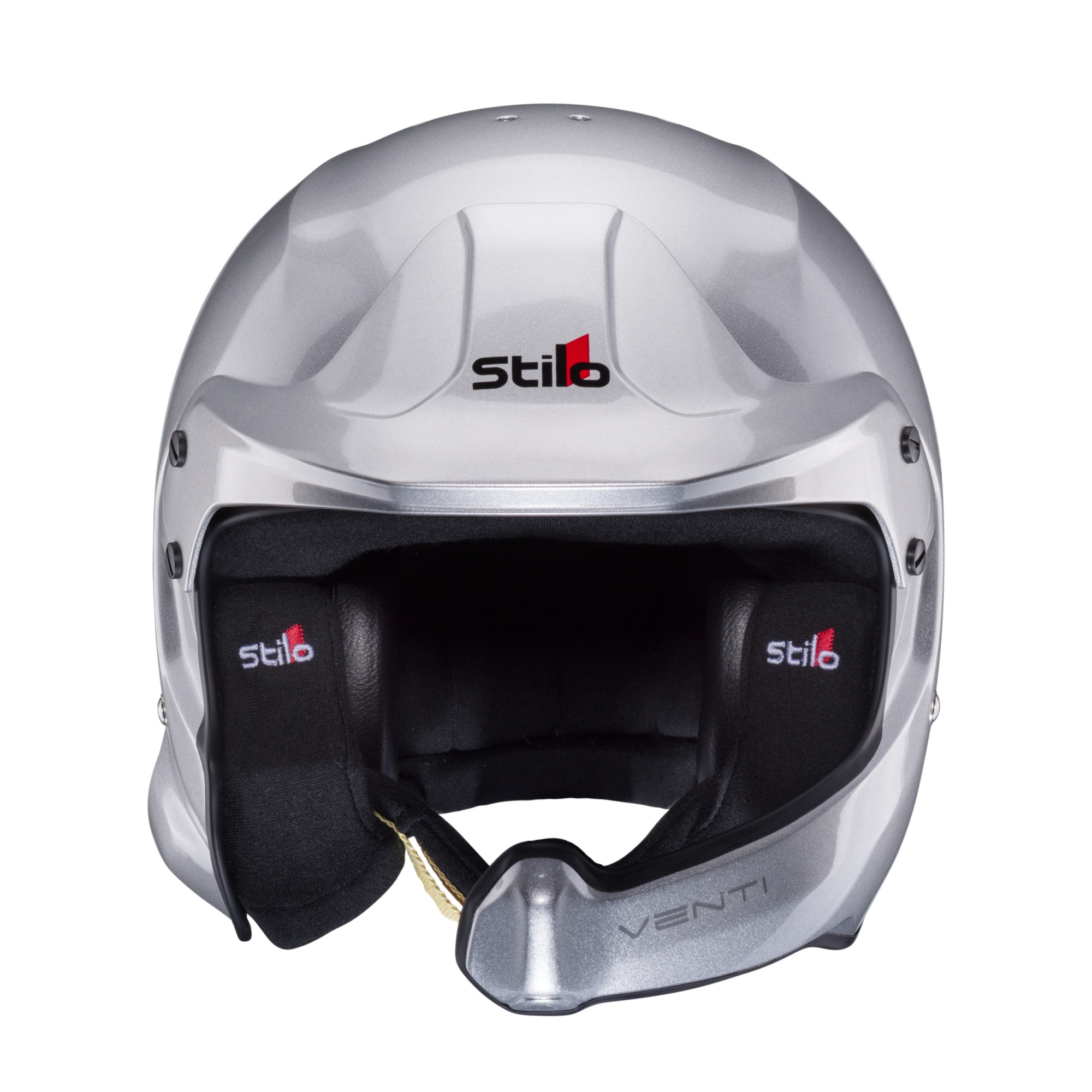 Stilo VENTI WRC COMPOSITE шлем для автоспорта (гарн. WRC) (HANS), р-р 58, серебристый